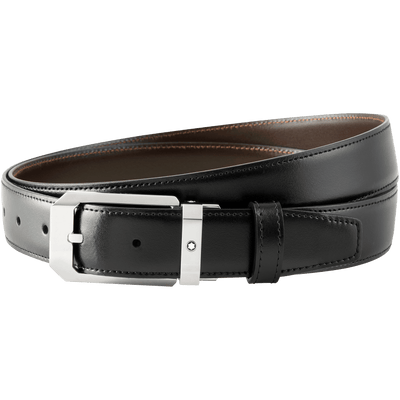 Rectangular Shiny Stainless Steel Pin Buckle Belt