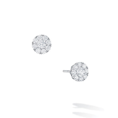 Birks Snowflake Cluster Diamond Stud Earrings, Small