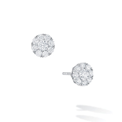 Birks Snowflake Cluster Diamond Stud Earrings, Medium