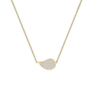Birks Pétale Yellow Gold and Diamond Necklace