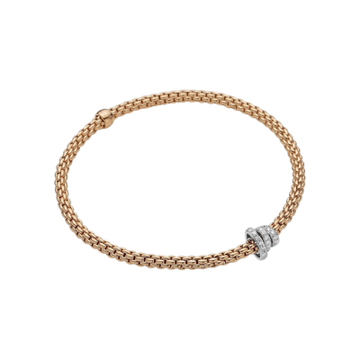 Fope Prima Flex'it bracelet with diamond pave'