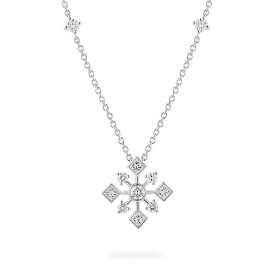 Birks Snowflake Diamond Pendant