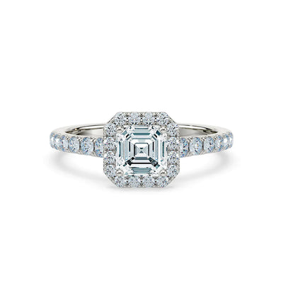 Royal Asscher Cut - Margriet Diamond Engagement Ring