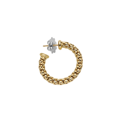 Fope Essentials 18 carat small gold hoop earrings