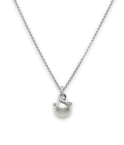 Twist White South Sea Cultured Pearl Pendant