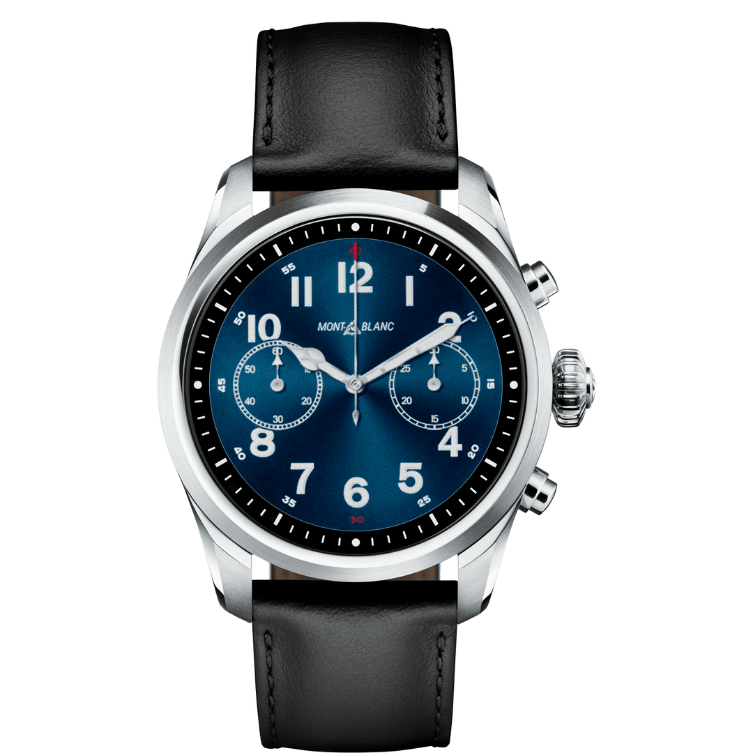 Summit stainless steel and leather – Diamonds International Malta