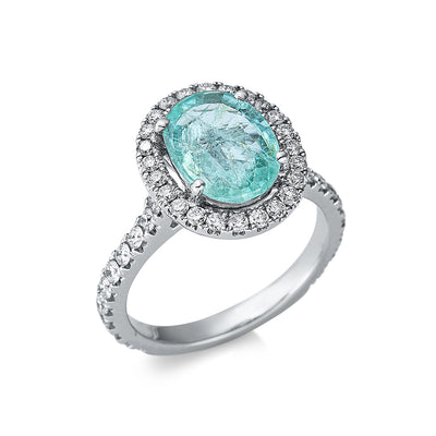 Ring 4er-Prong 18k White Gold