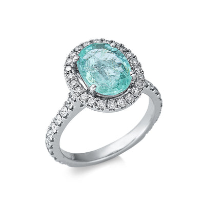 Ring 4er-Prong 18k White Gold