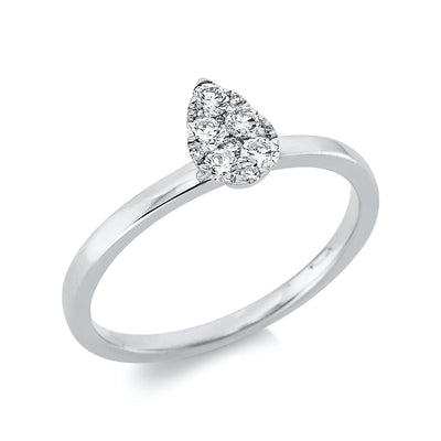 Ring 18k White Gold Drop