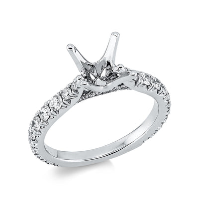 Ring 4er-Prong 18k White Gold