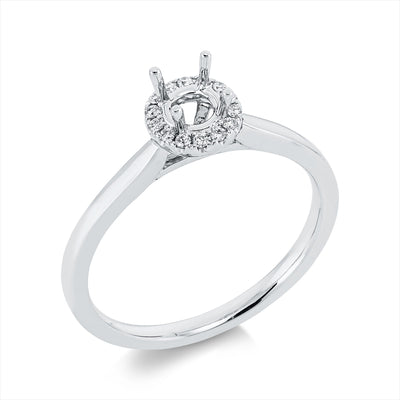 Ring 4er-Prong 18k White Gold