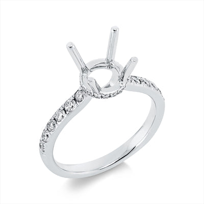 Ring 4er-Prong 18k White Gold