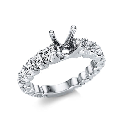 Ring 4er-Prong 18k White Gold