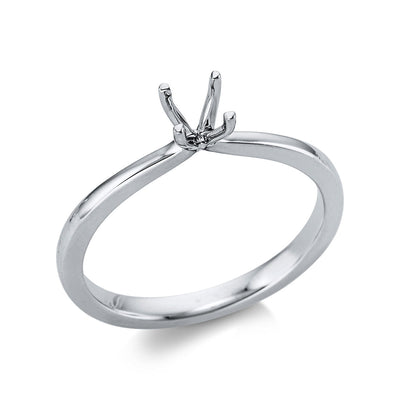 Ring 4er-Prong 18k White Gold