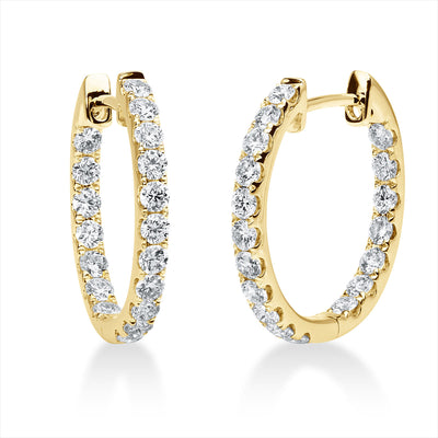 Hoop Earrings 18k Yellow Gold