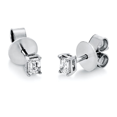 Earrings 4er-Prong 18k White Gold
