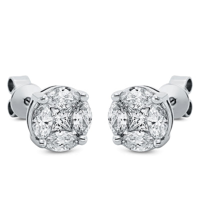 Earrings 18k White Gold