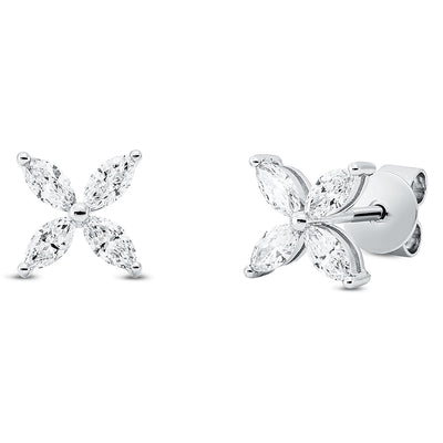 Earrings 18k White Gold