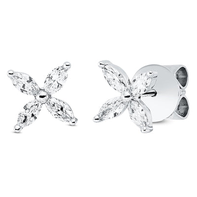 Earrings 18k White Gold