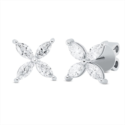 Earrings 18k White Gold