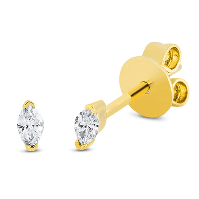 Earrings 2er-Prong 18k Yellow Gold