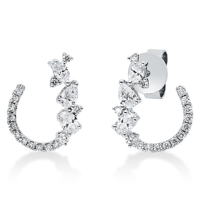 Earrings 18k White Gold