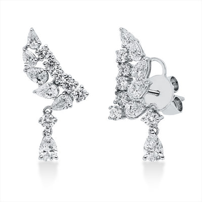 earrings 18 kt WG