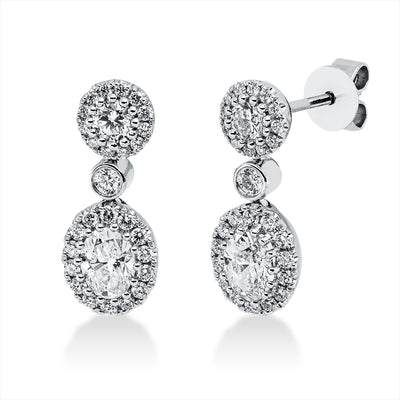 earrings 14 kt WG