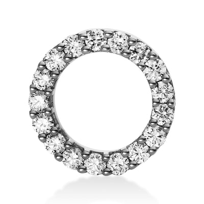 Pendant 18k White Gold Circle