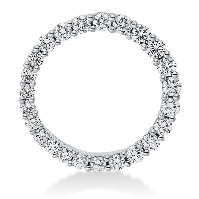 Pendant 18k White Gold Circle