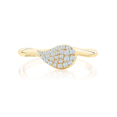 Birks Pétale Yellow Gold and Diamond Ring