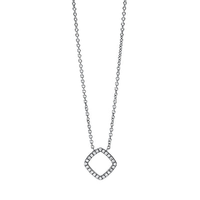 Necklace 18k White Gold, with Clasp 38 cm & 36.8 cm