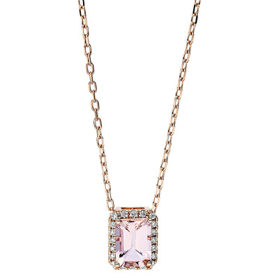 Necklace 4er-Prong 18k Rose Gold, with Clasp 40 cm + 43 cm