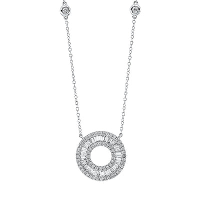 Necklace 18k White Gold, with Clasp 38 cm + 41 cm