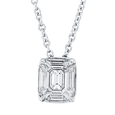 Necklace 18k White Gold, with Clasp 42 cm