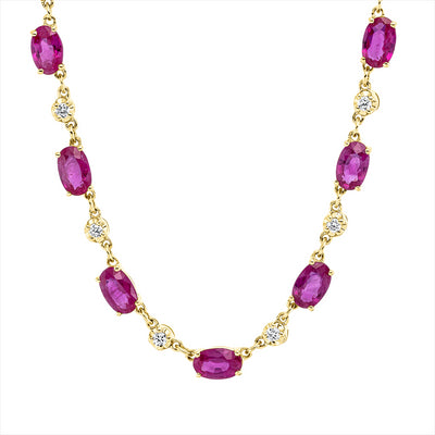 necklace 18 kt YG, with loop at 40 cm + 43 cm