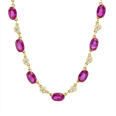 necklace 18 kt YG, with loop at 40 cm + 43 cm
