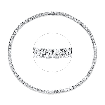 necklace 18 kt WG, Premium Edition, 86 GIA's