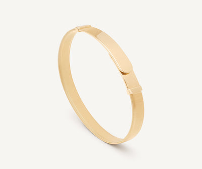 18K Yellow Gold Coil Large Bangle Bracelet