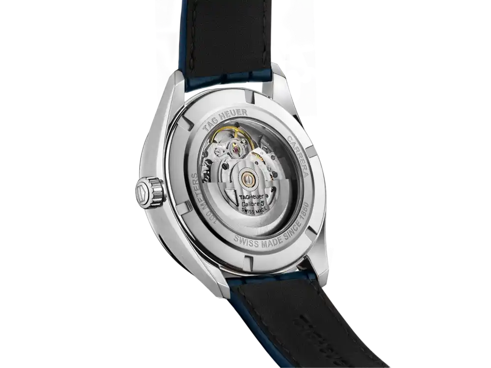 Tag Heuer Carrera Automatic WBN2012.FC6502: Orologio Uomo Quadrante Blue Sunray E Cinturino Pelle - 2