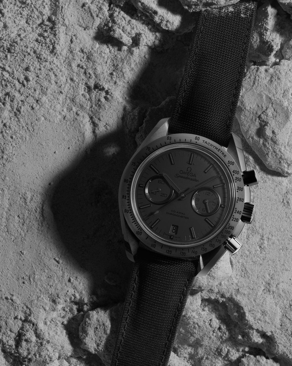 ★87MM★ Mmlg MOON MELGE HFT CHARCOAL Marlin® Moon Phase Multifunction 40mm Stainless Steel