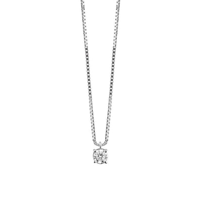 Damiani Luce White Gold and Diamond Necklace 0.17 Carats - diamonds-international-production