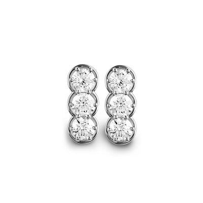 Damiani Minou White Gold and Diamonds Earrings 1.38 Carats - diamonds-international-production