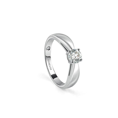 Damiani Cupido White Gold Engagement Ring 0.17 Carats, Colour G, Clarity Vs - diamonds-international-production