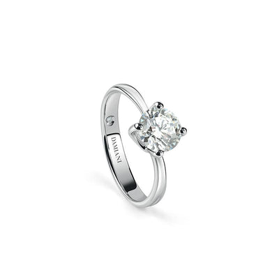 Damiani Beauty White Gold Engagement Ring 0.19 Carats, Colour H, Clarity Vs - diamonds-international-production