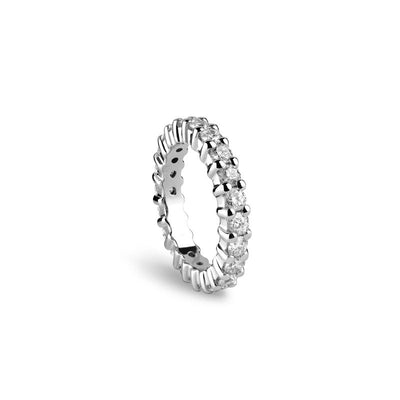 Damiani Luce White Gold and Diamonds Ring 3.61 Carats - diamonds-international-production