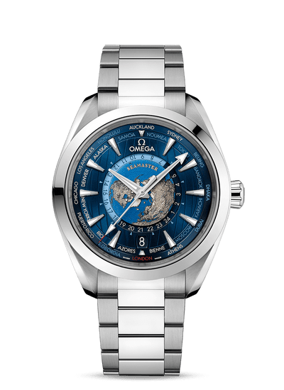 Omega Seamaster Aqua Terra 150M Co-Axial Master Chronometer GMT Worldtimer 43Â mm - diamonds-international-production